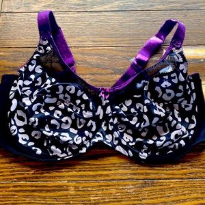Goddess 42H Animal Print Underwire Bra